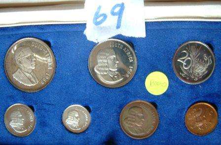 1969 Short Proof set. Blue box.