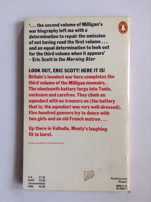 Monty: His Part In My Victory (War Memoirs #3) by Spike Milligan