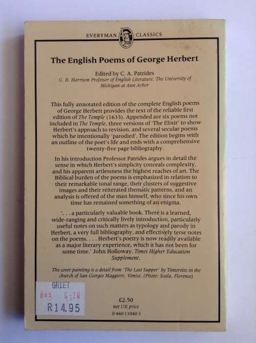 The English Poems of George Herbert