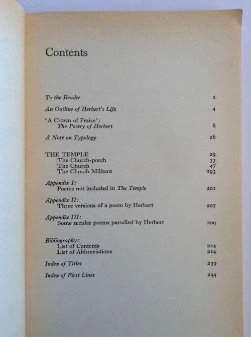 The English Poems of George Herbert