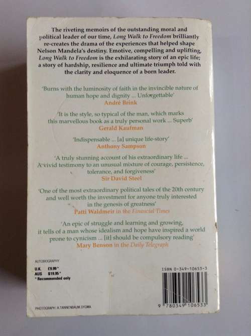 Long Walk to Freedom by Nelson Mandela