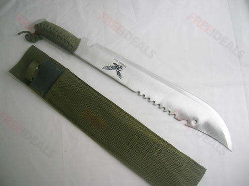 FULL TANG SURVIVAL HUNTING KNIFE MACHETE EAGLE JD