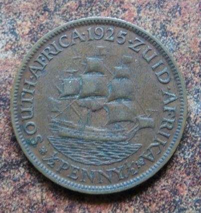 1925 S.Africa Union 1/2 Penny - **Very Rare**
