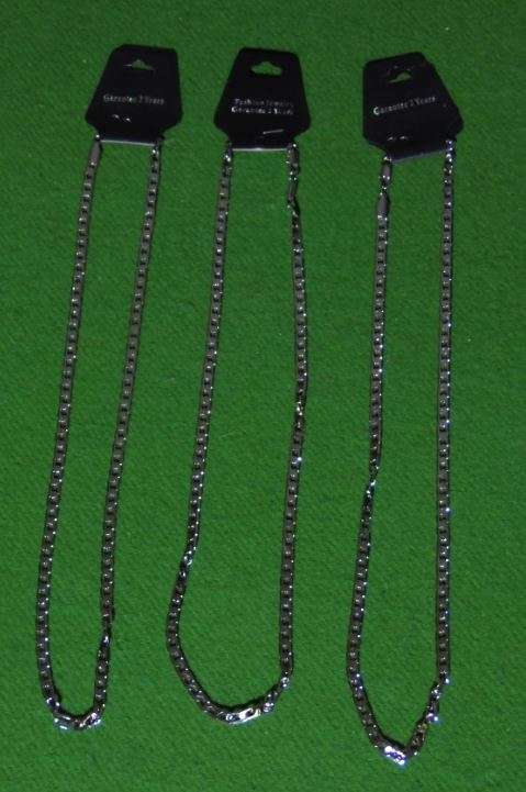 Men's 57cm Necklace 3 for 1 Bid - Stainless Steel
