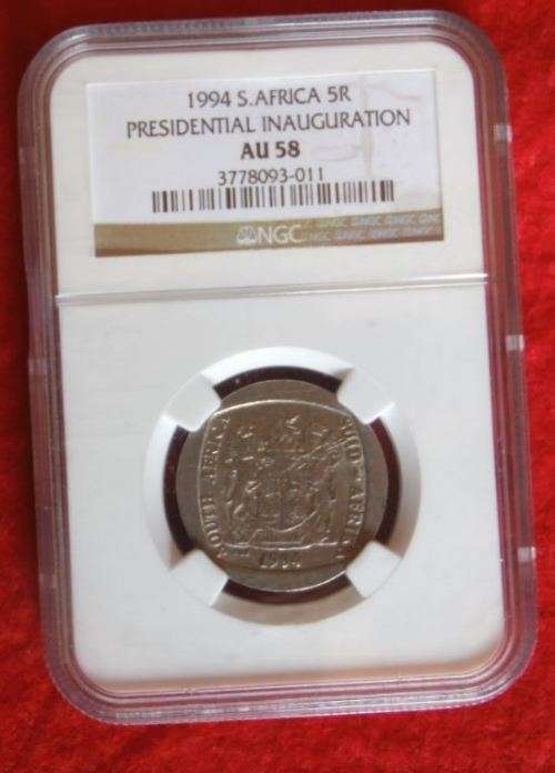 1994 S. Africa R5 Presidential Inauguration AU58