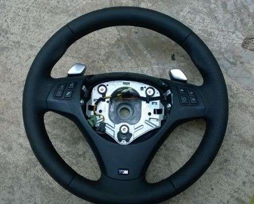 Original BMW E81/87/90/91/92/93 M-Sport with Titanium Paddles Leather Steering Wheel