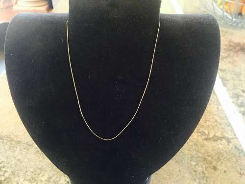 9ct Gold 44cm fine chain