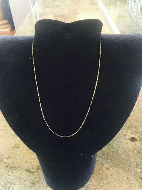 9ct Gold 48cm fine chain