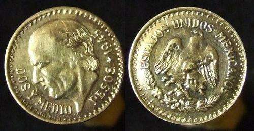 1945 Mexico 22ct gold coin . R1-00 no reserve