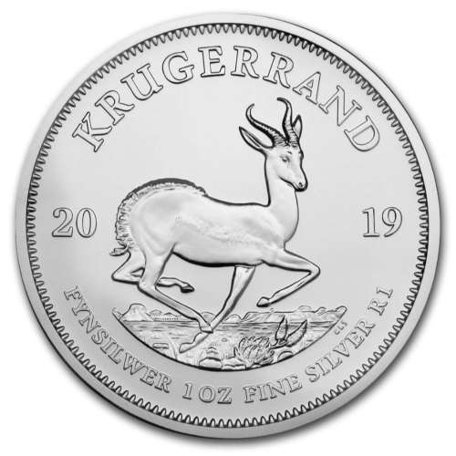 2019 1oz Silver Krugerrand - 500 Piece