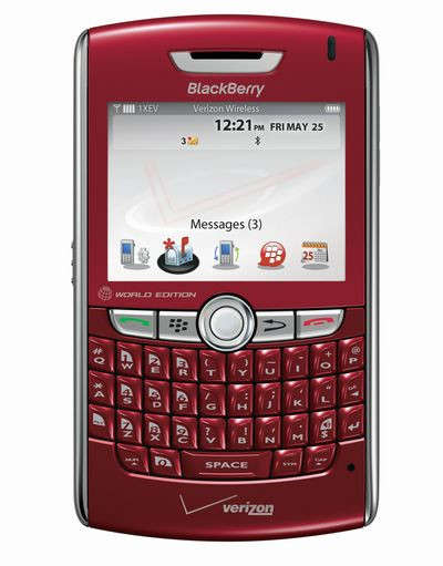 Unlocked Original BlackBerry 8830 Cell Phone PDA   BOXED with accessories color red