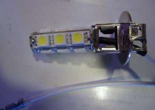 2pcs Car 13-LED SMD White Bulbs H3 Fog Light 12V