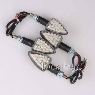 4 X 18 LED Motorcycle Turn Signal Indicators AMBER