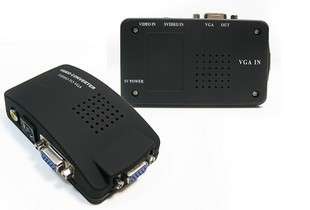 AV/S-Video To VGA PC Monitor Converter Switch Box