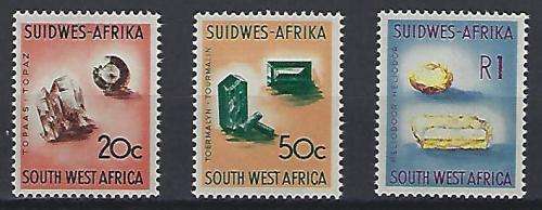 S.W.A. 1961 SACC 211-213 1st Dec issue 3 x top values MNH superb cv R235-00