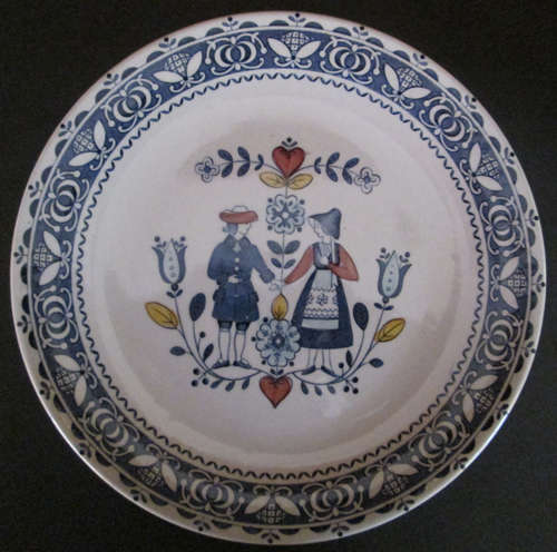Johnson Brothers Old Granite Plate 'Hearts and Flowers'