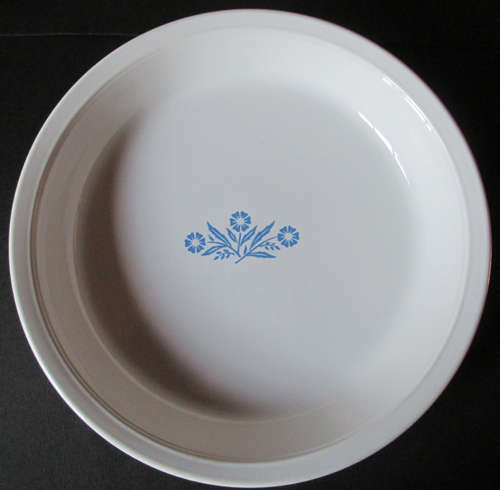 Vintage Corningware USA Cornflower Blue Pie or Shallow Round Dish, P-309, 9 Inch