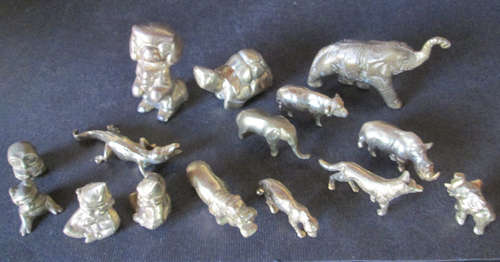 15 Small Brass Ornaments