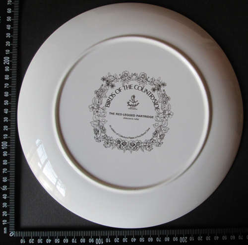 Royal Chelsea Plate 'Birds of the Countryside' The Red-Legged Partridge
