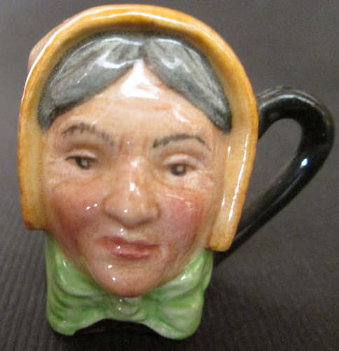 Royal Doulton Miniature Character Jug 'Mrs Bardell' D6687