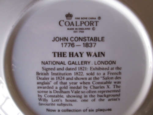 Coalport John Constable 'The Hay Wain'