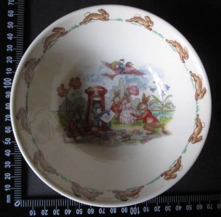 Royal Doulton Bunnykins Cereal Bowl 'Flying Postman'