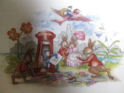 Royal Doulton Bunnykins Cereal Bowl 'Flying Postman'