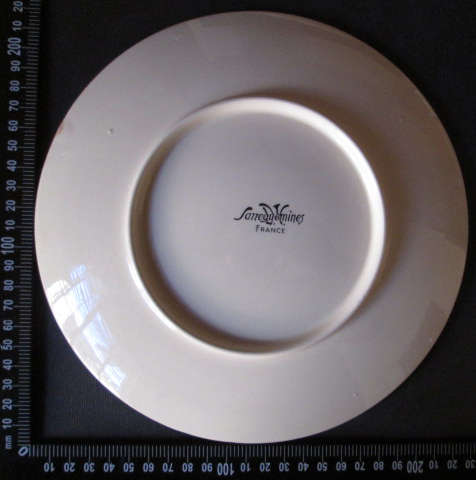 Sarreguemines Plate, D'r Herr Maire G. Stoskopf Signed