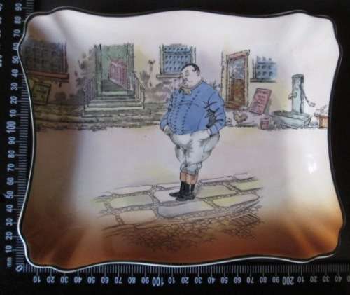 Royal Doulton Dickensware Dish / Tray / Plate 'The Fat Boy'