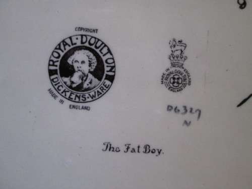 Royal Doulton Dickensware Dish / Tray / Plate 'The Fat Boy'