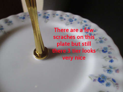 Royal Albert 3 Tier Cake Plate 'Memory Lane'