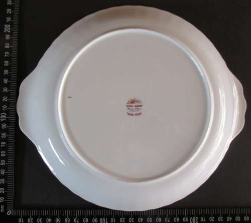 Royal Albert 2 Handled Cake Plate 'Moss Rose'