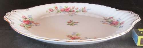 Royal Albert 2 Handled Cake Plate 'Moss Rose'