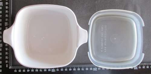 Corning Ware Wildflower Dish with Plastic Lid P-43-B 2¾ Cup