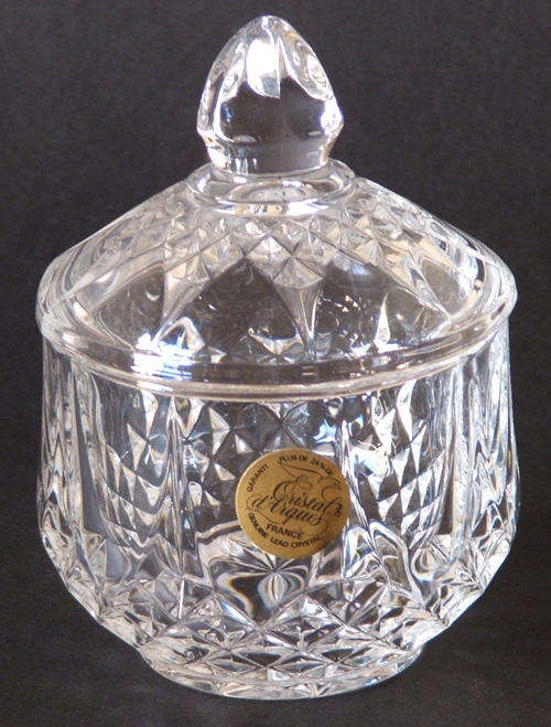 Beautiful Lead Crystal Sugar Bowl (d' Arques)
