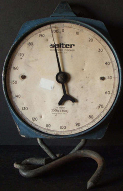 Vintage "Salter" Suspended Weigher Made in South Africa