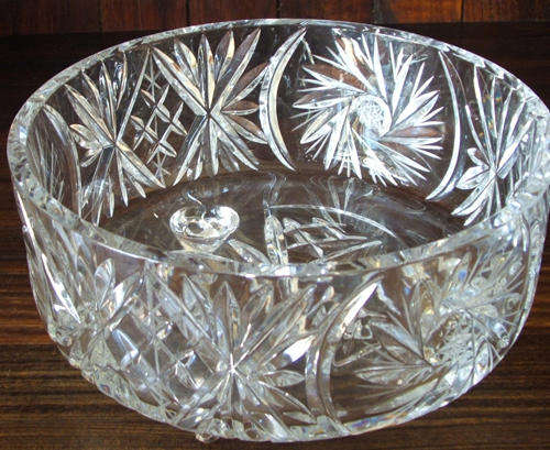 Beautiful Crystal Salad Bowl