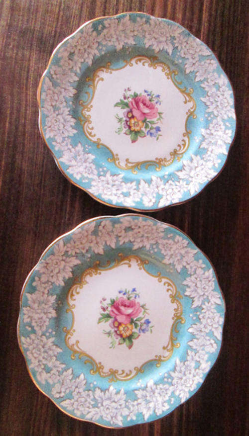 2 Royal Albert Cake Plates "Enchantment"