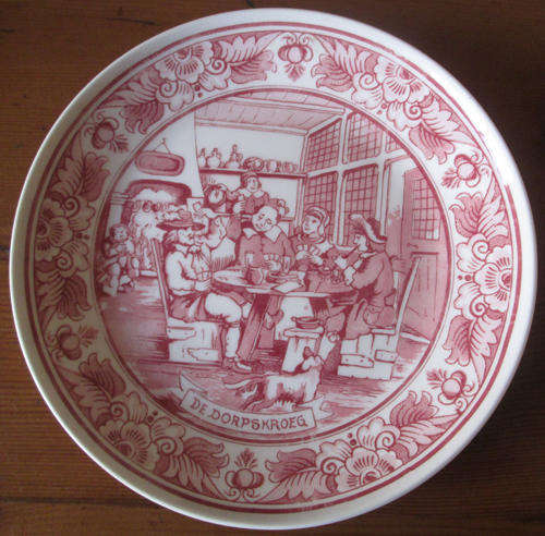 Delft Wall Plate De DorpsKroeg Series No 1492