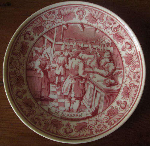 Delft Wall Plate De Slageris Series No 1430