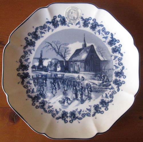 Delfts Blaauw Oude Molen Fabriek Wall Plate