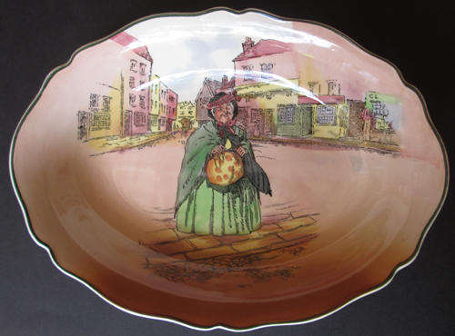 Royal Doulton Dickens Ware 'Sairey Gamp' Oval Dish D6327