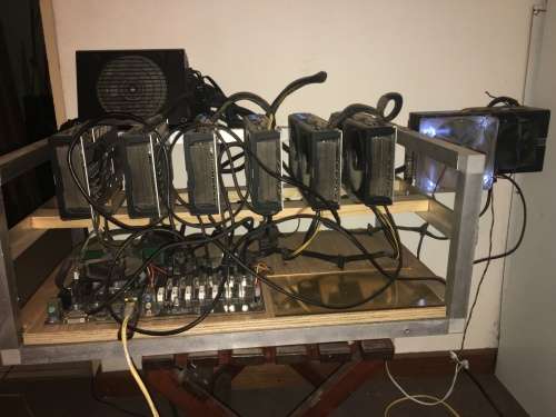 *** NO RESERVE *** Crypto Mining Rig 2 x RX580 8Gb 5 x RX570 4Gb 203Mh/s
