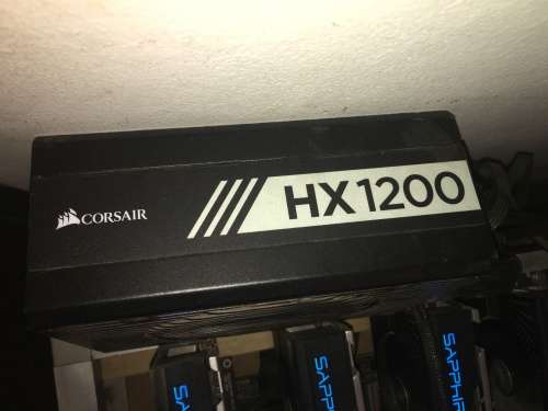 *** NO RESERVE *** Crypto Mining Rig 2 x RX580 8Gb 5 x RX570 4Gb 203Mh/s