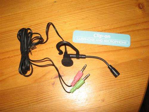 Miniture Headset Ear Microphone for Skype or VoIP