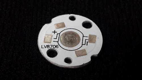 Aluminium Base Plate (Circular) White for 1W, 3W or 5W Leds