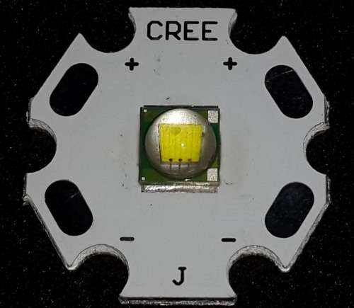 Cree Led 10W XML T6 Cool White with 20mm Base Plate