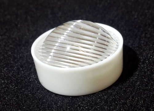 Lens 90deg Striped 25mm for 1W, 3W or 5W Led **IN STOCK**