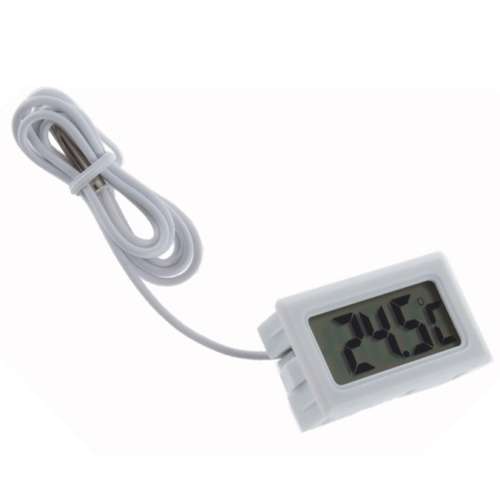 Thermometer Temperature White LCD for Aquarium or Refrigerator