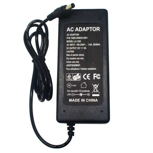 Power Supply Adapter 12V 5A 60W for Led Strips **IN STOCK**